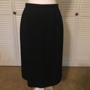 Pendleton Virgin Wool Classic Black Pencil Skirt